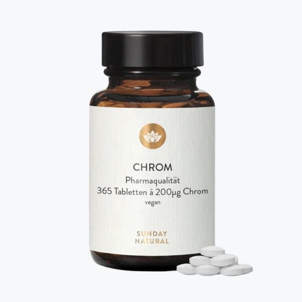 Піколінат Хрому у формі таблеток | Chromium Picolinate 200 µg від Sunday Natural 365 таблеток
