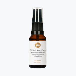 Органическая настойка прополиса для горла от Sunday Natural | Bio Propolis Multispektrum Ohne Alkohol | 20 ml
