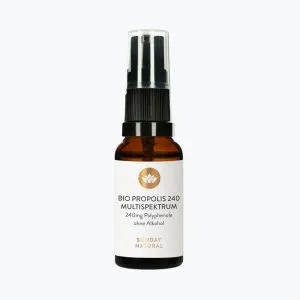Органічна настойка прополісу від Sunday Natural | Bio Propolis Multispektrum Ohne Alkohol | 20 ml
