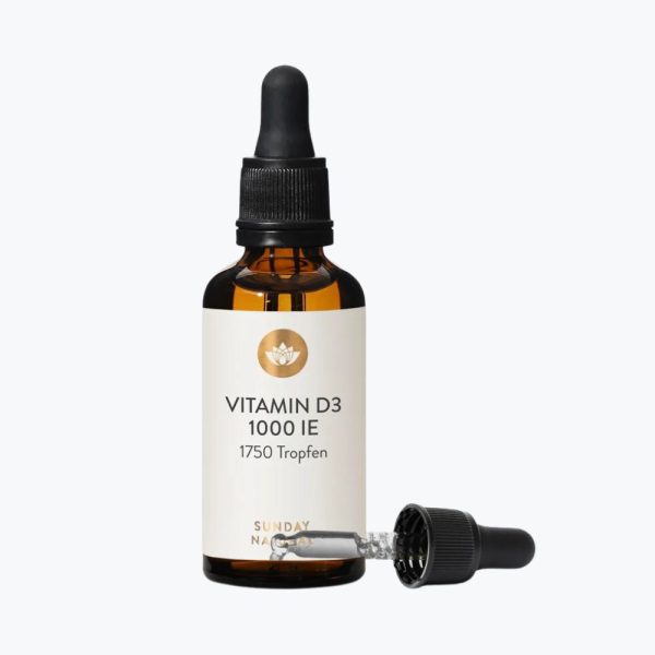 Витамин Д3 1000 IU в одной капле от Sunday Natural – поддержка здоровья и иммунитета | Vitamin D3 Tropfen 1.000IE | 44 ml