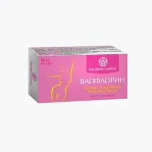Вагіфлорин Фітосвічки від Рослина Карпат – відновлює мікрофлору жіночих статевих органів