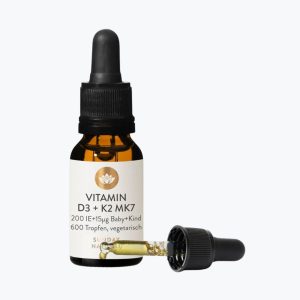 Д3 для детей с К2 | D3 200 МЕ + K2 15 мкг от Sunday Natural | Vitamin D3 + K2 TROPFEN BABY & KIND 200IE + 15mg | 20 ml