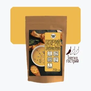 ГОРОХОВЫЙ КРЕМ-СУП С КУРИЦЕЙ 250 Г | STREET SOUP