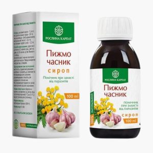Сироп Пижма Чеснок от Рослина Карпат — натуральный препарат от паразитов