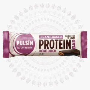 Корисні батончики Pulsin | Протеїновий батончик зі смаком печива, Pulsin, 57 гр