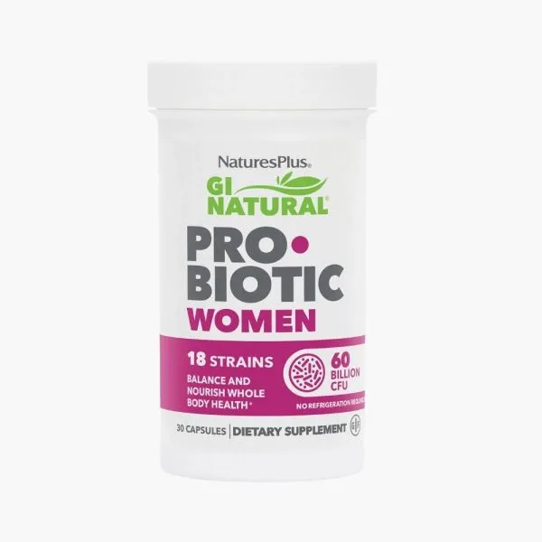 Пробіотики для жінок | NaturesPlus GI Natural Probiotic Women, 60 Billion CFU | 30 капсул