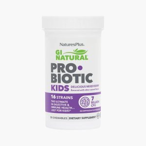 Пробиотики для детей | NaturesPlus GI Natural Probiotic Kids, Delicious Mixed Berry | 30 капсул