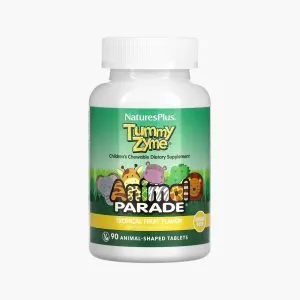 Ферменти для дітей від 4 років | NaturesPlus Animal Parade Tummy Zyme Tropical Fruit | 90 таблеток