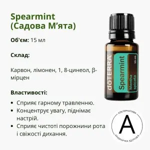 Ефірна олія М’ята садова від ДоТерра | Spearmint DoTerra | 15 мл