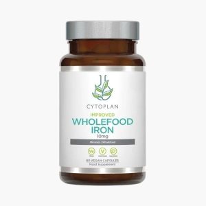 Органічне залізо від Cytoplan Wholefood Iron – для покращення ефективності засвоєння | Wholefood Iron 10mg | 60 capsules