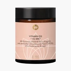 Жевательные конфеты с витамином D3+K2 Sunday Natural | Sunday Natural Vitamin D3+K2 MK7 Gummies | 60 шт