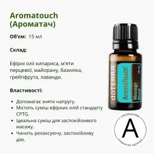 Эфирное масло Ароматач 15 мл от ДоТерра | AromaTouch Massage Blend DoTerra