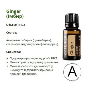 Эфирное масло имбиря от ДоТерра | Ginger DoTerra | 15 мл