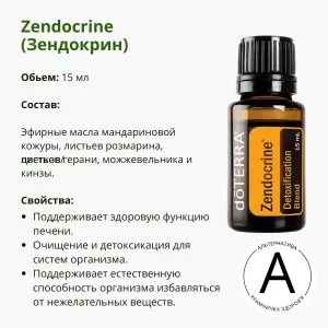 Эфирное масло Зендокрин 15 мл ДоТерра | Zendocrine Detoxification Blend DoTerra