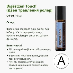 Ролер Дзен для Травлення від ДоТерра – гармонія зовні та зсередини | DigestZen Doterra Roll-on | 10 мл