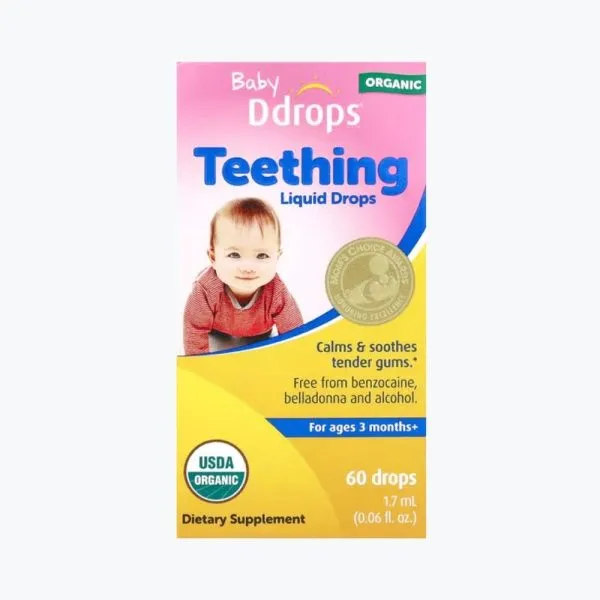Ddrops Organic Baby Teething Liquid Drops — органический препарат для прорезывания зубов