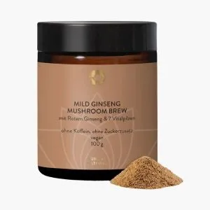 Грибной порошок с женьшенем Sunday Natural | Mild Ginseng Mushroom Brew 100 г