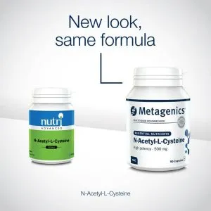 N-ацетилцистеин от Metagenics — поддерживает печень и иммунитет N-Acetyl-L-Cysteine (NAC) 90 Capsules