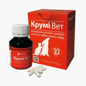 Круми Вет – фитокомплекс для выведения гельминтов у кошек и собак малых пород