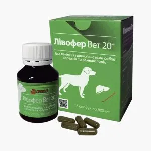 Ливофет Вет 20+ – комплекс для печени и пищеварительной системы собак средних и крупных пород