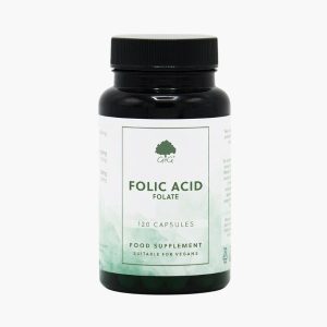 Фолієва кислота для жінок 400 мкг (метильований фолат) | GandG Folic Acid (Folate) | 120 Vegan Capsules