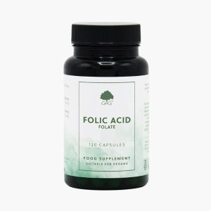 Фолиевая кислота для беременности 400 мкг (метилированный фолат) | G&G Folic Acid (Folate) | 120 Vegan Capsules
