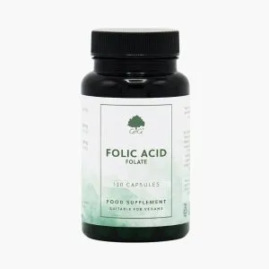 Фолиевая кислота для беременности 400 мкг (метилированный фолат) | G&G Folic Acid (Folate) | 120 Vegan Capsules