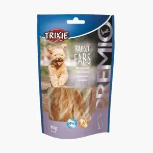 Кроличьи уши для собак — натуральное лакомство с курицей | Trixie Premio Rabbit Ears | 80 г