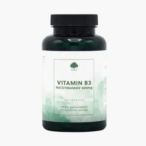 Витамин B3 или Никотинамид 500 мг | G&G Vitamin B3 Nicotinamide 500mg | 120 капсул