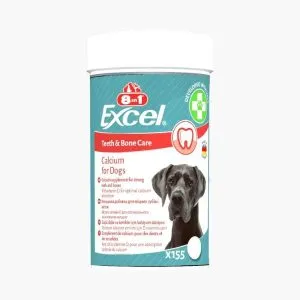 Витамины для собак 8 в 1 от Excel – кальций для костей и зубов | 155 шт