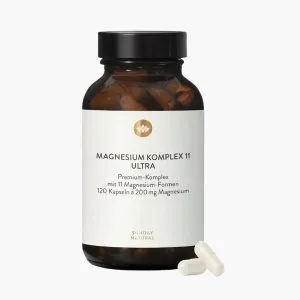 Magnesium Complex 11 Ultra 200mg Sunday Natural | 11 форм магнію для енергії, м’язів і нервової системи | 120 капсул