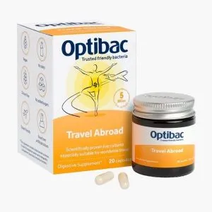 Пробіотики при подорожах від Optibac | Optibac Travel Abroad | 20 капсул