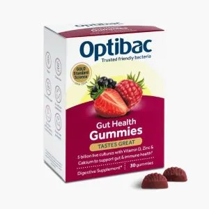 Пробиотик для кишечника от Optibac | Optibac Gut Health Gummies | 30 желе