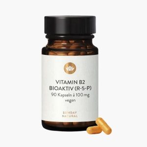 Витамин B2 Рибофлавин-5-фосфат 100 mg | Sunday Natural Bioactive Vitamin B2 Riboflavin | 90 шт