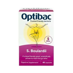 Пробиотик Saccharomyces Boulardii от Optibac | Optibac Saccharomyces Boulardii | 16, 40, 80 капсул