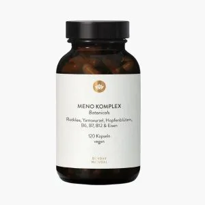 Препараты при менопаузе Meno Komplex Botanicals Sunday Natural — натуральный комплекс для женщин | 120 капсул