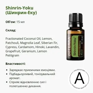 Shinrin-Yoku — натуральна суміш ефірних олій для ароматерапії та створення атмосфери лісового спокою | doTERRA | 15 мл